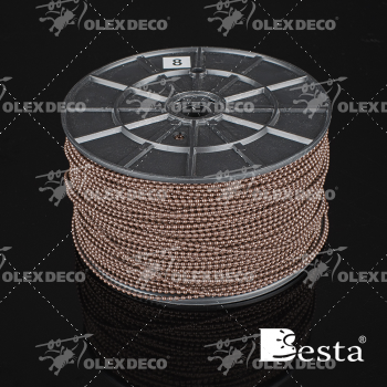 изображение цепь управления пластиковая 3,2х4,2 мм besta коричневая бобина на olexdeco.ru