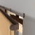 Рулонная штора «MGS» фурнитура Коричневая. Ткань коллекции «Лазурь» Бежевый