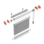 Кронштейны «BCFR» L=40 мм с заглушками для РШ (Белый)