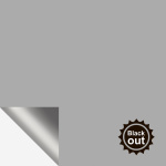 Ткань для рулонных штор коллекция «Аканта» Silver Blackout Серый