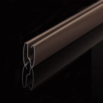 Планка нижняя стальная Z-образная для рул. шторы L = 4 м Коричневая (Сталь)