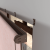 Рулонная штора «MGS» фурнитура Коричневая. Ткань коллекции «Шелк» Персик