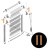 фото плитка подкладочная для направляющей плоской uni besta светлый дуб в интернет-магазине Олексдеко
