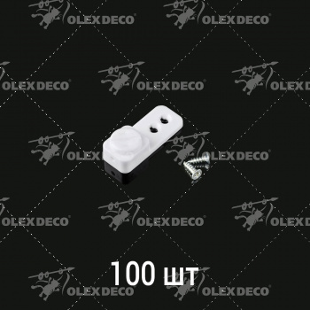 изображение натяжитель лески рулонной шторы «мини» на глухую створку окна с саморезом упак. 100 шт. на olexdeco.ru