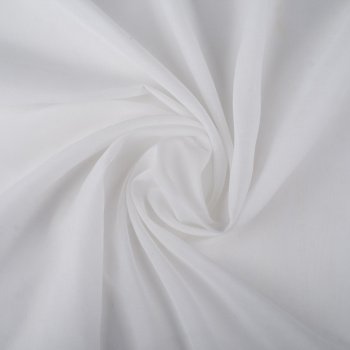 Ткань тюль для штор «Батист» Белоснежный (На отрез ширина 295 см)