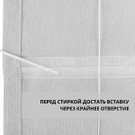 Римская штора белый подъем. мех. «Лен» Молочно-кремовый (Вена ширина 100 см высота 170 см)