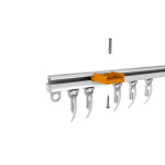 Суппорт для профиля «Тюль» упак. 100 шт (Черный)