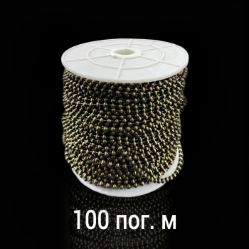 изображение цепь управления металлическая 4,5х6,0 мм антик / бобина 100 пог.м на olexdeco.ru