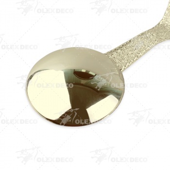 изображение магнит круглый двусторонний ø3,5 см для легкого веса штор с лентой 29 см на olexdeco.ru