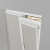 Рулонная штора «UNI 2» фурнитура Белая. Ткань коллекции «Плэин» Светло-серый