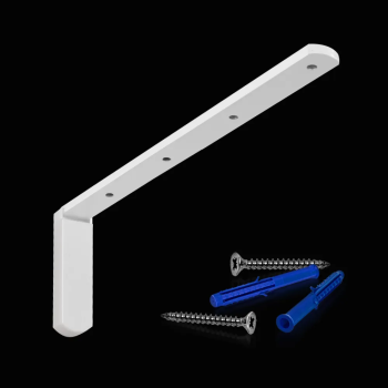 Кронштейн стеновой с загл. и креп. 200х60 мм (Белый)