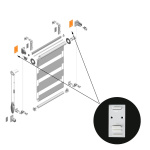 Платформа для скотча «Мини День-Ночь» Белая упак. 2 шт (Белый)