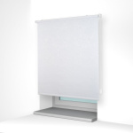 Рулонная штора «MGS» фурнитура Белая. Ткань коллекции «Арабеска» Белый Рулонная штора «MGS» фурнитура Белая. Ткань коллекции «Арабеска» Белый