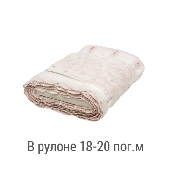 Ткань для штор-кафе коллекция «Flowers» беж