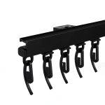 Профильный карниз для штор «Тюль» Черный (410 см)