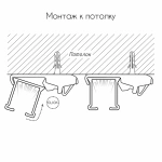 Карниз «Отель Гранд» Черный матовый (590 см ролик ø16,2 мм)