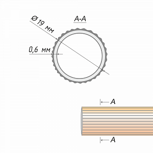 изображение труба рифленая 19 мм на olexdeco.ru