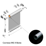 Труба ø25 мм стальная L=4 м для рулонной шторы