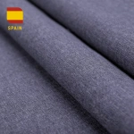 Ткань для штор коллекция «Валенсия» Блэкаут (Blackout) Серо-синий