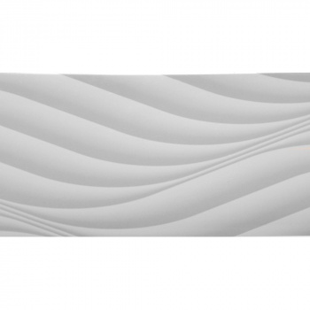 изображение декоративная планка багетная «волна» белый на olexdeco.ru