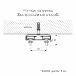 Карниз 2+1 двухрядный Белый (L=170 см Рондо Ø11мм)