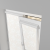 Рулонная штора «UNI 2» фурнитура Белая. Ткань коллекции «Фрассино» Жемчуг