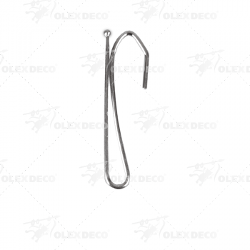 изображение крючок для штор 1 рожок 65 мм на olexdeco.ru