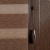 Рулонная штора «Мини День-Ночь» фурнитура Коричневая. Ткань коллекции «Саванна» Корица