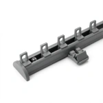 Профильный карниз для штор «Отель Декор» Серый (190 см бегунок)