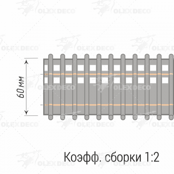 изображение лента шторная «карандашная складка» 75809/60 бобина на olexdeco.ru