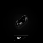 Соединитель цепи металл. «Бочонок» упак. 100 шт (Черный)