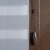 Рулонная штора «Мини День-Ночь» фурнитура Коричневая. Ткань коллекции «Саванна» Муссон