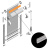 фото профиль дополнительный для плоской направляющей uni 1 алюминиевый l=4 м белый в интернет-магазине Олексдеко