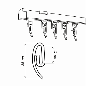 Крючок французский «Улитка»