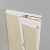 Рулонная штора «UNI 1» фурнитура Белая. Ткань коллекции «Плэин» Айвори-беж
