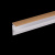 фото профиль дополнительный высокий для с-образной направляющей uni 2 алюминиевый l = 4 м светлый дуб в интернет-магазине Олексдеко