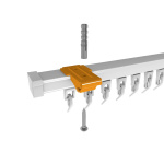 Суппорт для профиля «Отель» упак 10 шт. (Черный)