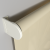Рулонная штора «Moncada» ø38 фурнитура Белая. Ткань коллекции «Плэин» Айвори-беж