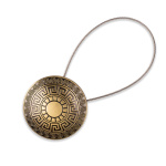 Магнит для штор «Стаккини» ø7 см для тяжелого веса штор с тросом 30 см (А)