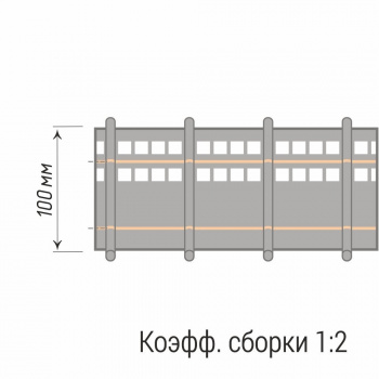 изображение лента шторная «складка трубочка» 20290/100 бобина на olexdeco.ru