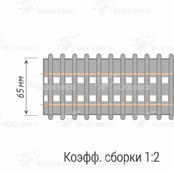 изображение лента шторная «карандашная складка» 1038/65/tr бобина на olexdeco.ru