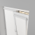 Рулонная штора «UNI 2» фурнитура Белая. Ткань коллекции «Сократэс» Белый