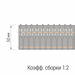 Лента шторная «Вафельная складка» 20405/50