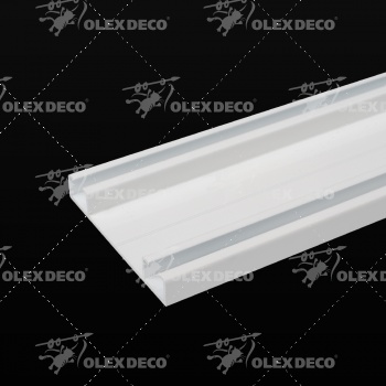 изображение шина потолочная алюминиевая двухрядная «olexdeco» на olexdeco.ru