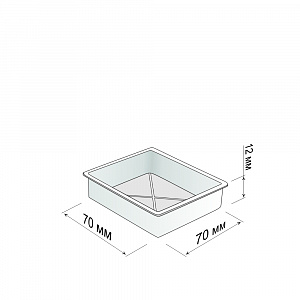 изображение крышка для блистера 70х70 мм упак. 100 шт на olexdeco.ru