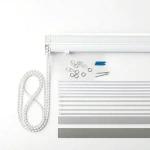 фото карниз для римской шторы день-ночь «марсала» белый в интернет-магазине Олексдеко