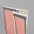 Рулонная штора «UNI 2» фурнитура Темно-серая. Ткань коллекции «Арабеска» Розовый