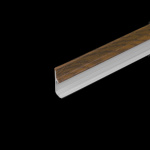 Профиль дополнительный для плоской направляющей UNI 1 алюминиевый L=4 м Золотой дуб (Металл)