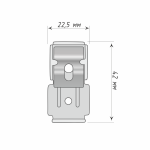 Суппорт для профиля «Отель» упак 200 шт. (Черный)