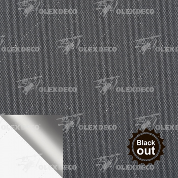 Ткань для рулонных штор коллекция «Плэин» Silver Blackout Муссон 250 см (на отрез)
